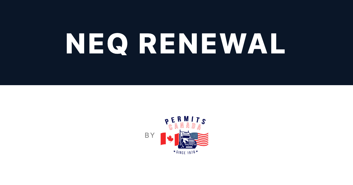 NEQ Renewal - Renew your Quebec business registration